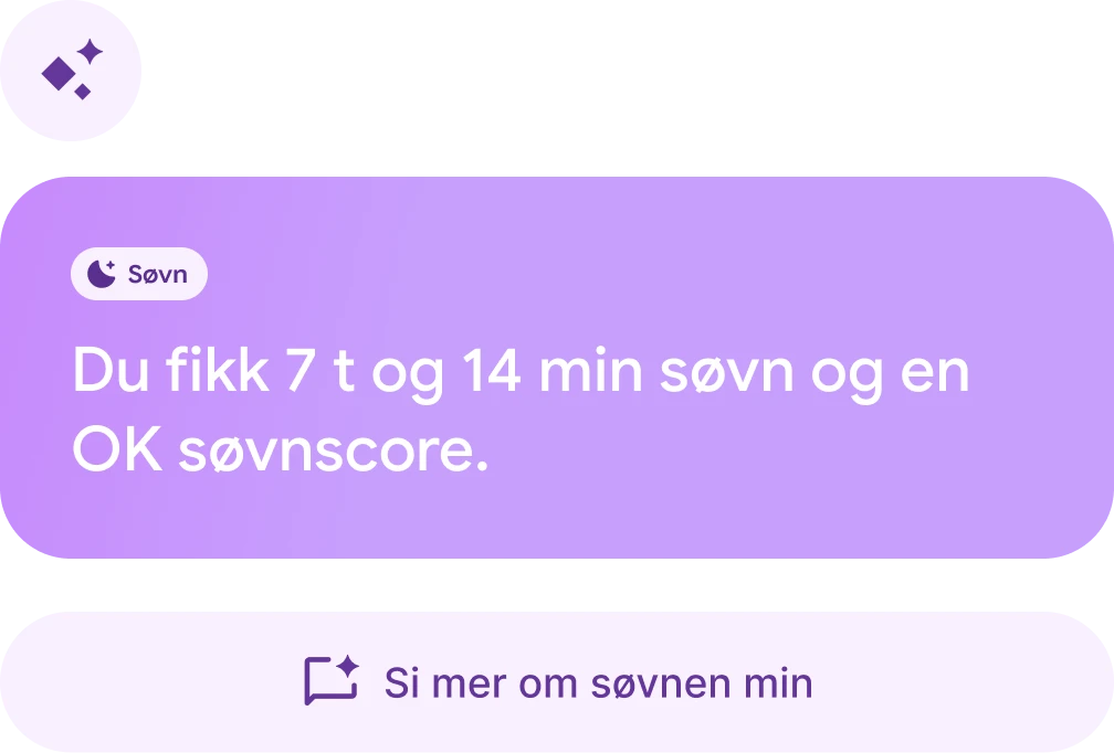 Chat med helsecoachen med spørsmålet «Sover jeg bedre på dager hvor jeg går flere skritt?» 
