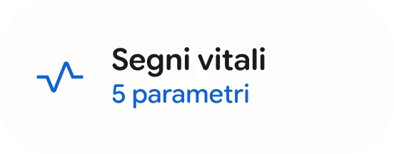 Chip dei parametri vitali di Google Health Coach