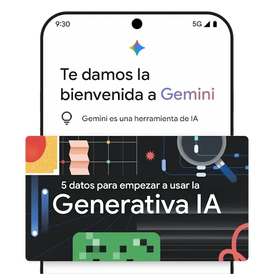 Gráfico de Gemini sobre la educación en IA generativa