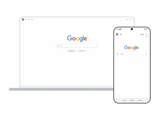 חיפוש Google במחשב ובמכשיר נייד
