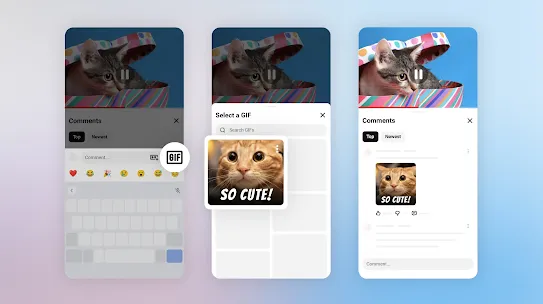 GIFs in comments