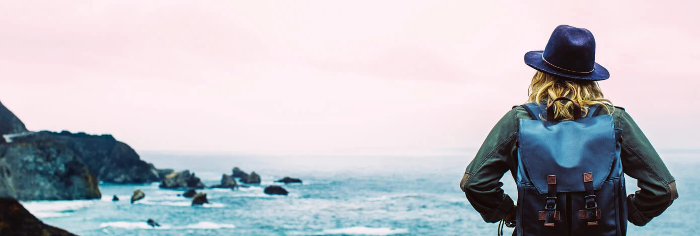 Woman Hat Sea