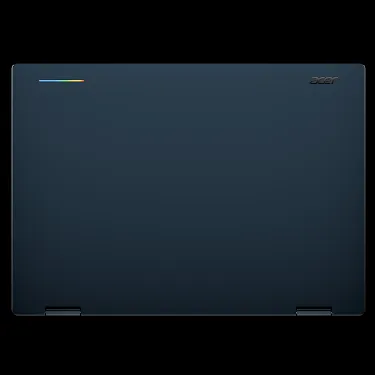 Googlebook laptop closed, top surface showing the Googlebook wordmark.