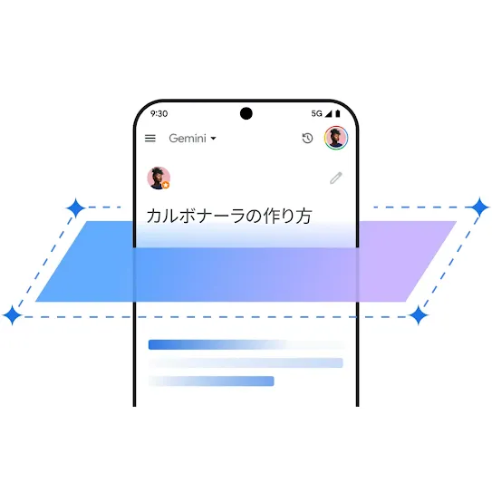 Gemini の安全保護対策のグラフィック
