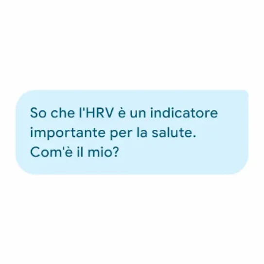 Ho sentito dire che la variabilità del battito cardiaco è un buon indicatore dello stato di salute. Com'è il mio valore?