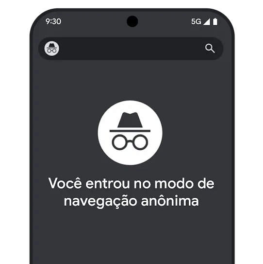 Guia anônima do navegador Chrome