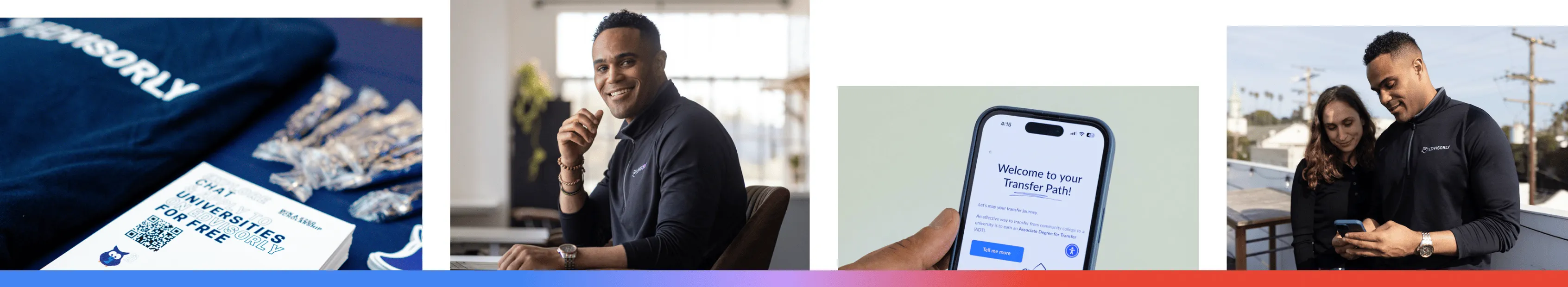 Four images of Manny Smith is a Google for Startups alum and founder and CEO of EdVisorly.