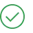 A simple green checkmark icon, indicating a verified or positive status.