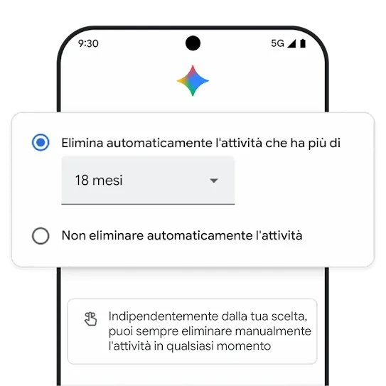Immagine della funzionalità di eliminazione automatica