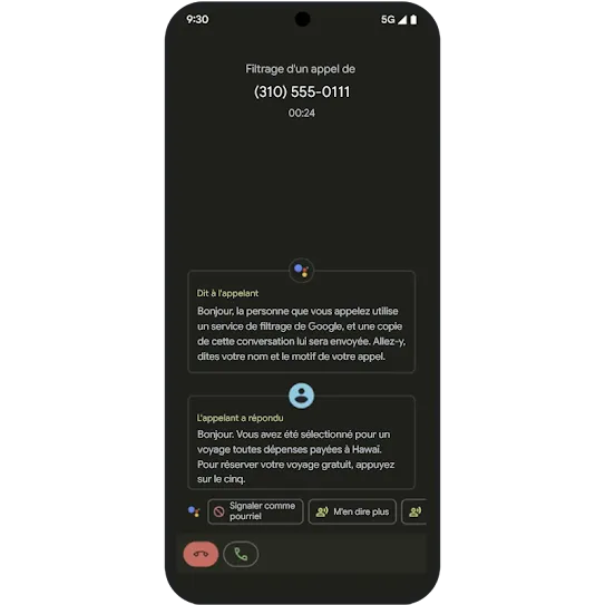 Image du Filtrage d'appels