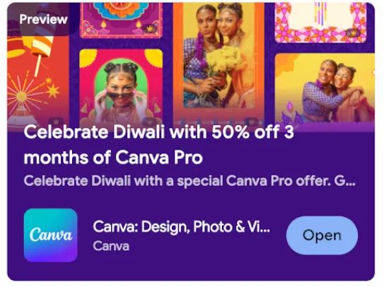 Canva’s (AU) promotional content visibility increased 6x YoY