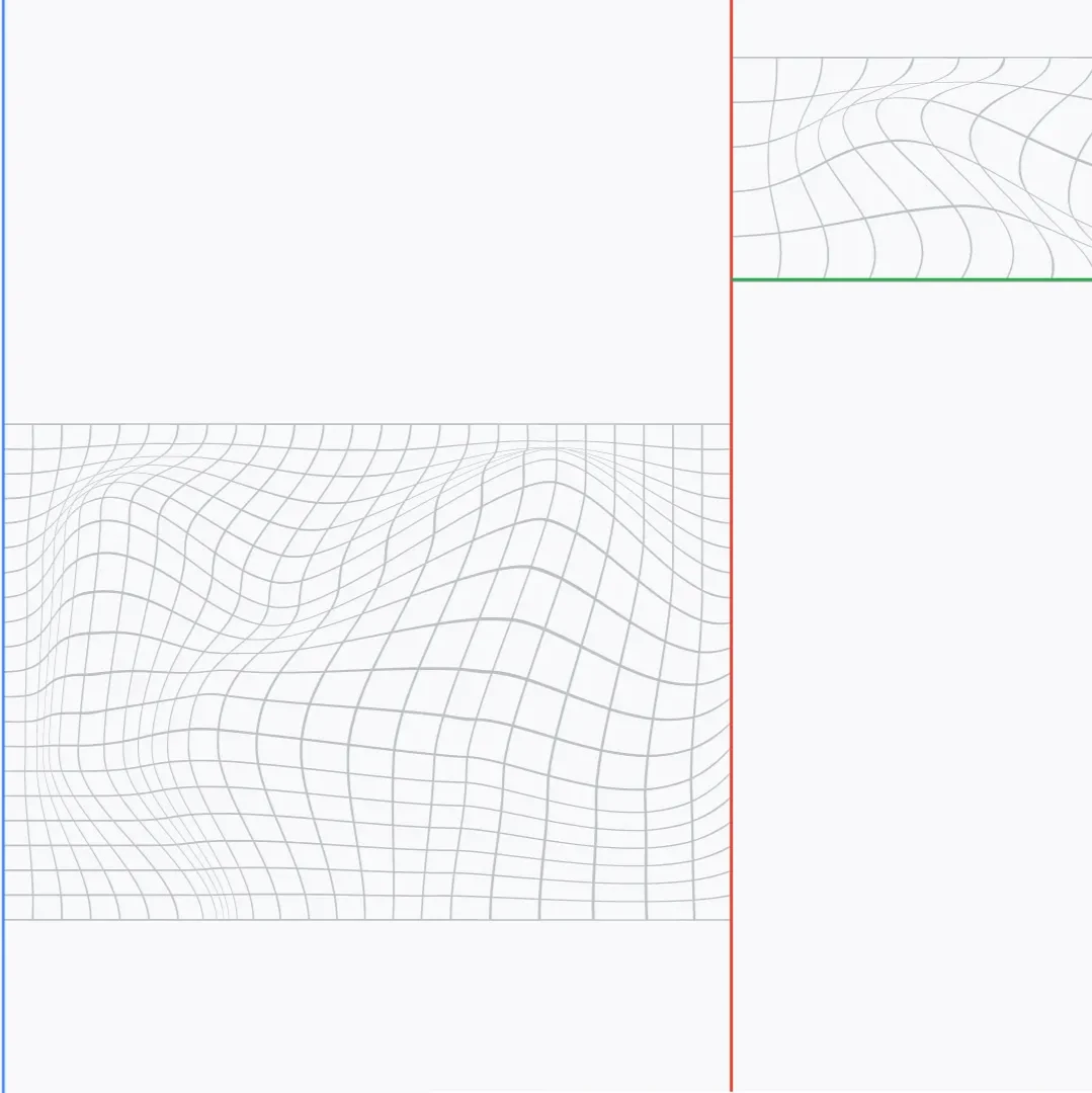 An illustrated series of boxes with intersecting lines