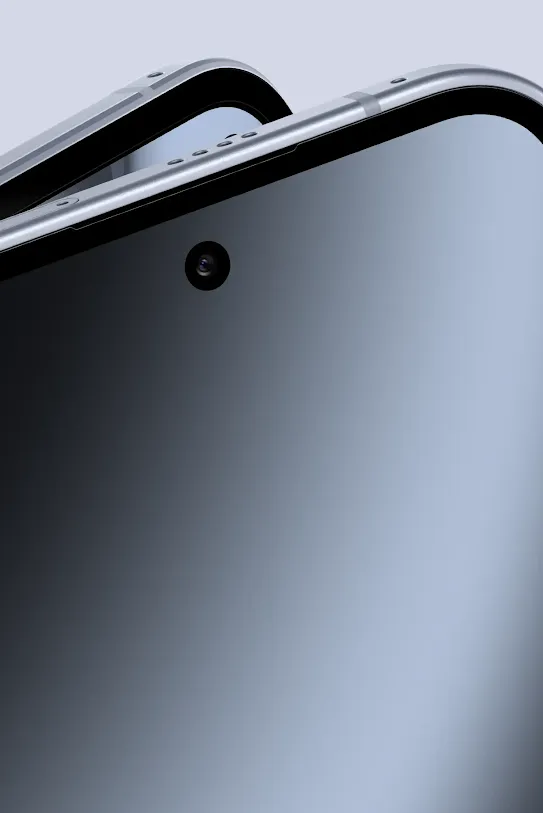 A close up of a gray Android phone’s rear camera.