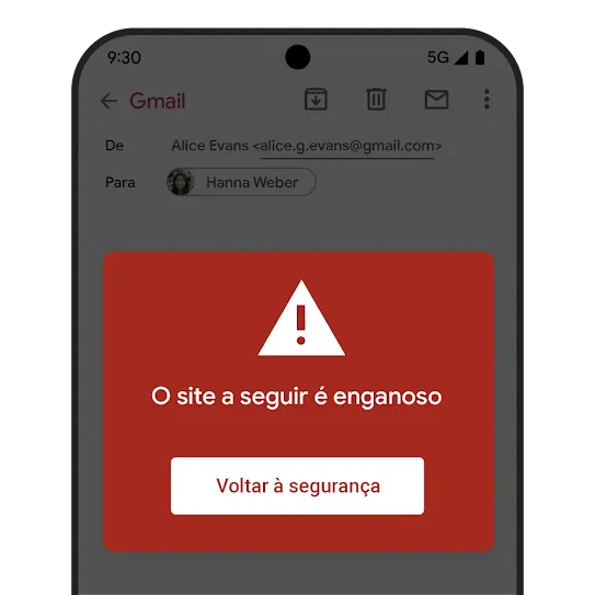 Imagem sobre a Navegação Segura do Gmail