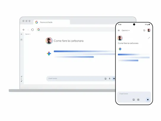 Gemini su computer e dispositivi mobili