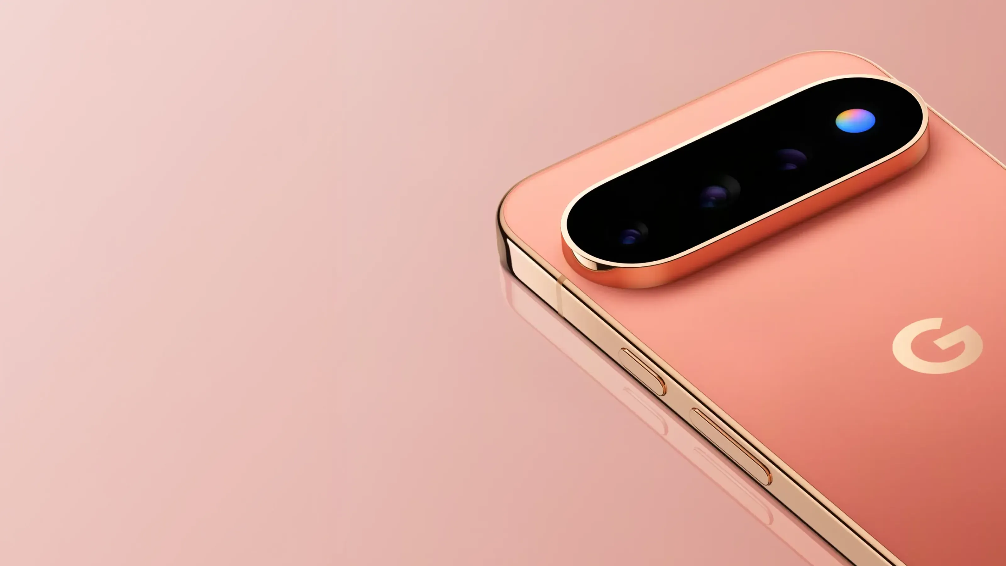 The back view of a Pixel 11 Pro in Canyon