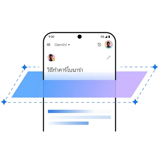 กราฟิกการป้องกันของ Gemini