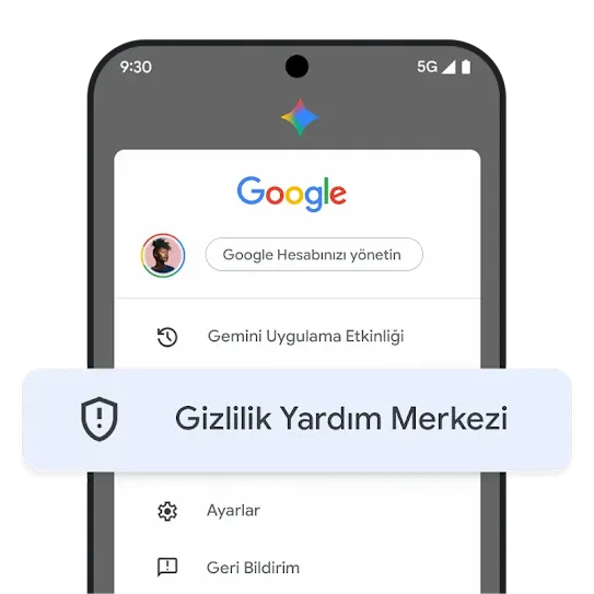 Gizlilik Yardım Merkezi grafiği