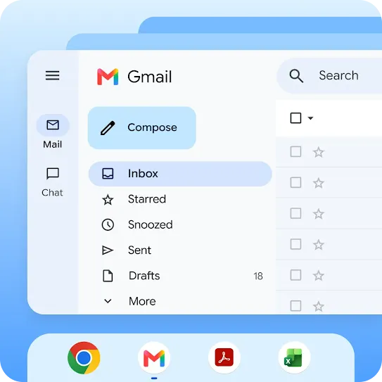 Work freely across all your apps