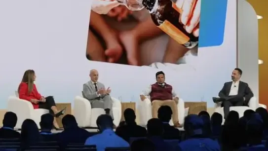  four people discuss agentic transformation on a conference panel