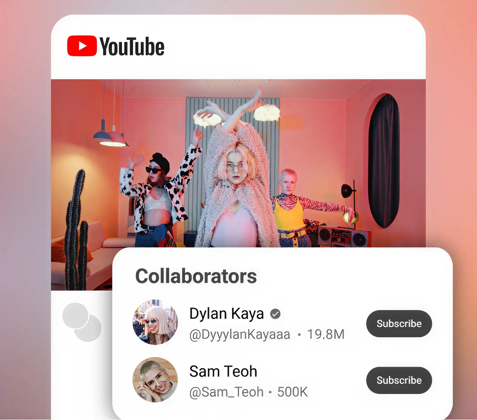 Tag featured artists and creators