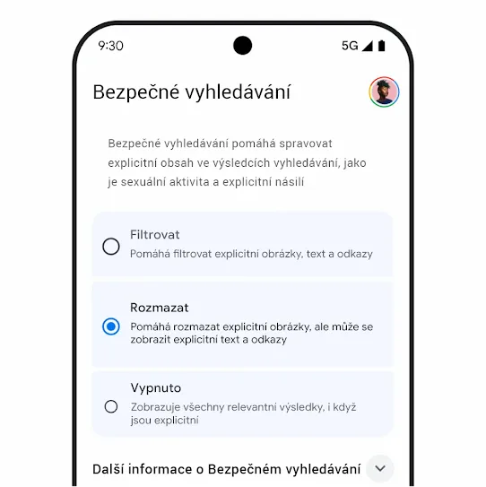 Grafika Bezpečného vyhledávání