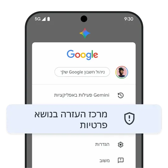 איור של מרכז המידע על הפרטיות