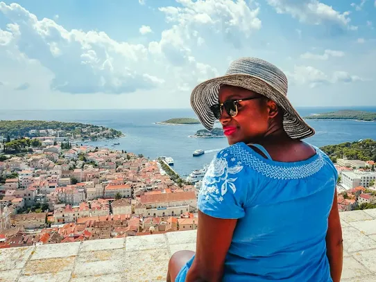 Julianna at Fortica Fortress in Croatia
