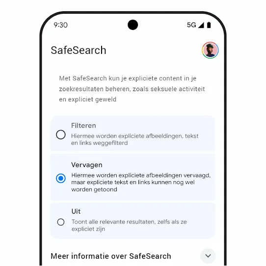 Afbeelding van SafeSearch