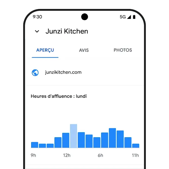 Un téléphone affichant des données anonymisées.