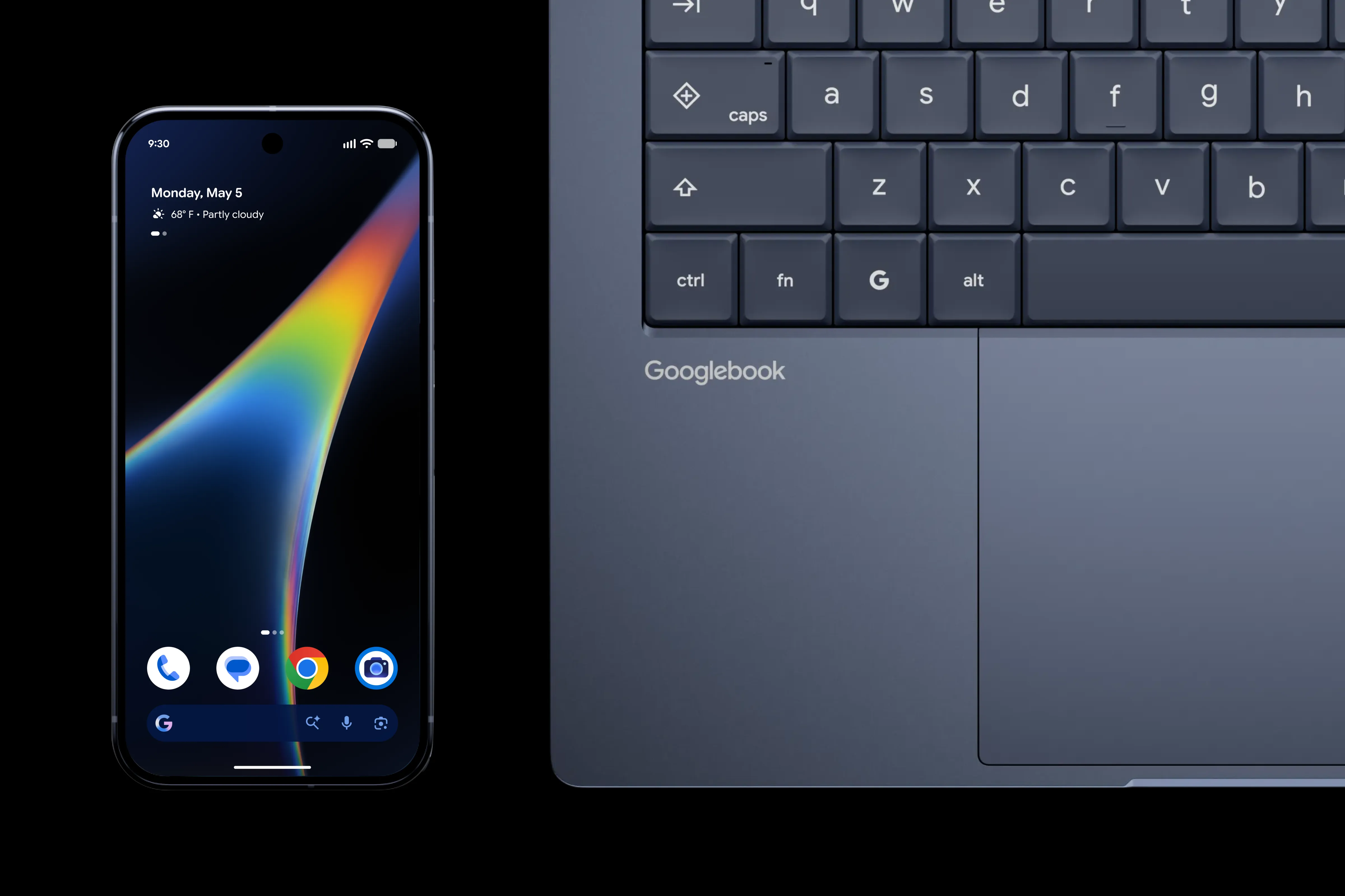 Googlebook together hardware graphic