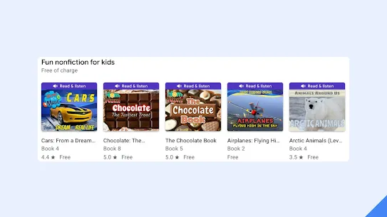 A collection of free-of-charge ebooks with "Read & listen"