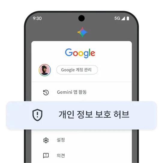 개인 정보 보호 지원 허브 그래픽