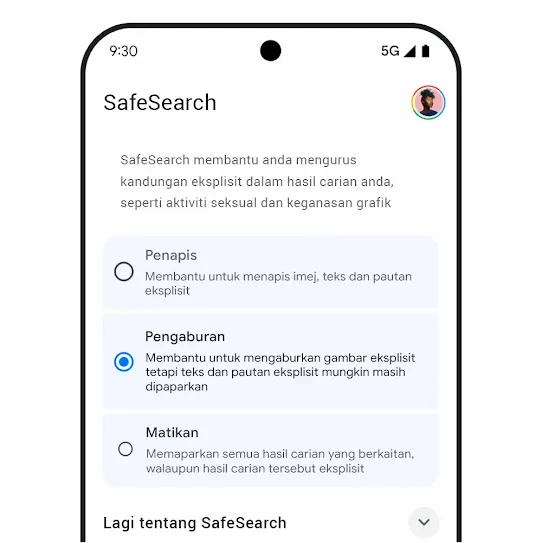 Grafik SafeSearch