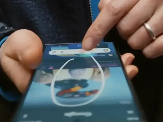 Circle to search anything on your phone—without switching apps.