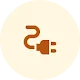 An illustrated icon of a computer cable.