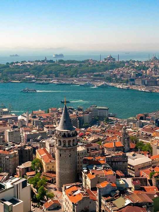 Aerial view of Istanbul.