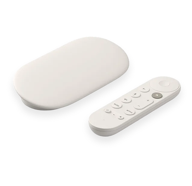 Google TV Streamer device with remote
