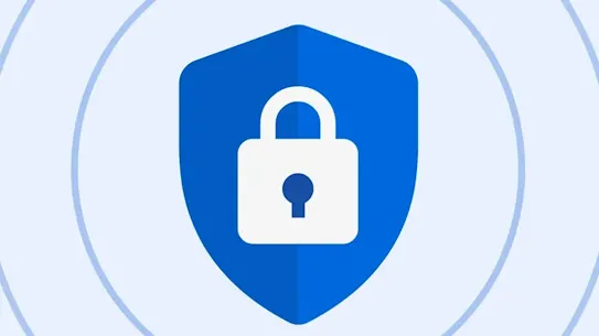 An illustration of the Safer with Google safety shield with a padlock inside
