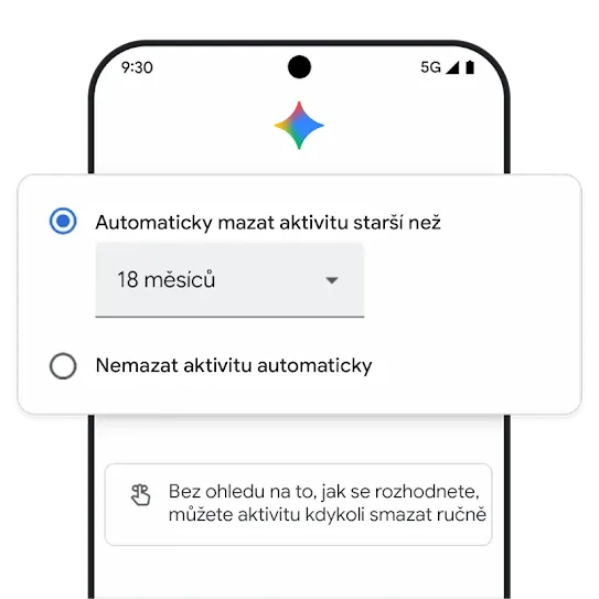 Grafika automatického mazání