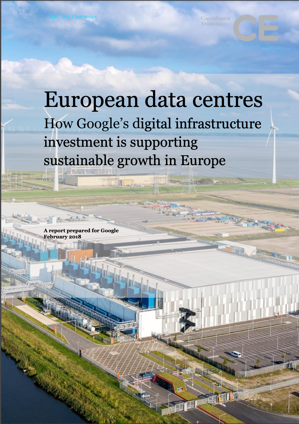Cover image of a white paper titled: European Data Centers