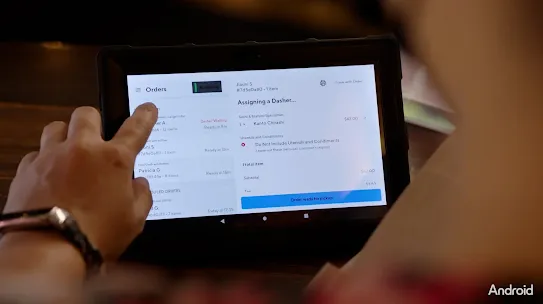 Doordash android dashboard