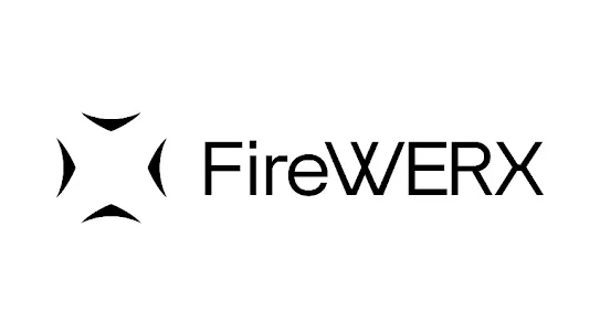 Official FireWERX logo written in black font against a transparent background