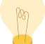 A 3D isometric illustration of a glowing yellow lightbulb with a prominent orange filament, symbolizing innovation, bold ideas, and insights from the AI Governance Summit.