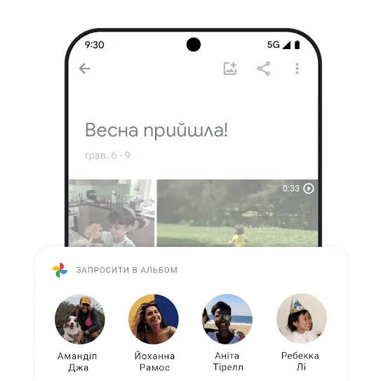 Зображення, що ілюструє функцію спільного доступу