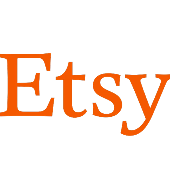  The Etsy logo in its signature orange serif font on a transparent background.