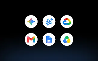 App icons including Gemini, Google One, Gmail, Google Docs, and Google Drive.
