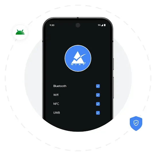 Image of a device screen, symbolizing security features.