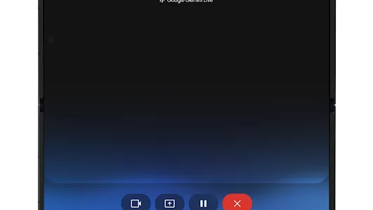 The expanded view of the Galaxy Z Fold7 shows a short video demo for how Gemini connects to different Samsung apps.
