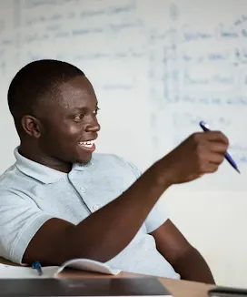A girl broadcasting something